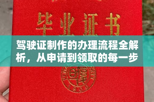岳麓驾驶证制作的办理流程全解析，从申请到领取的每一步
